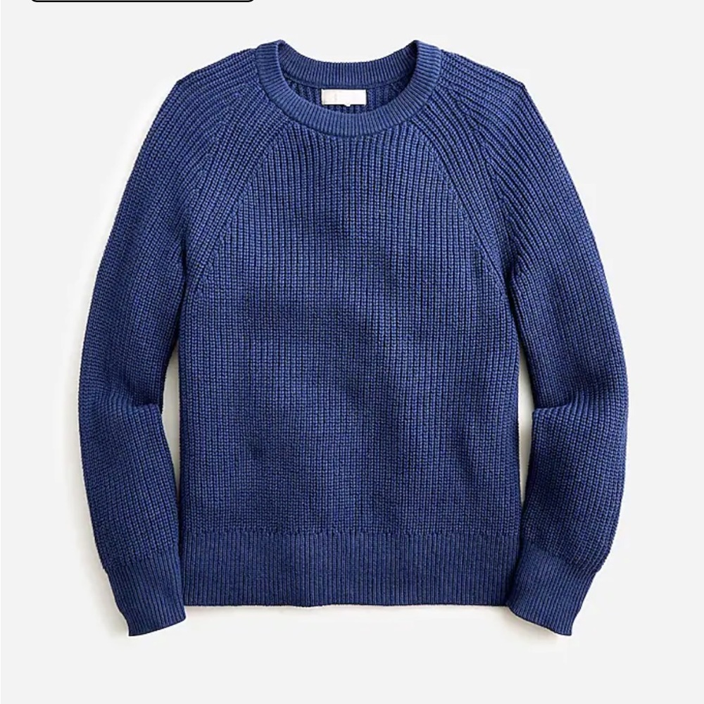 J crew fisherman sweater. Navy. Size medium. NWT